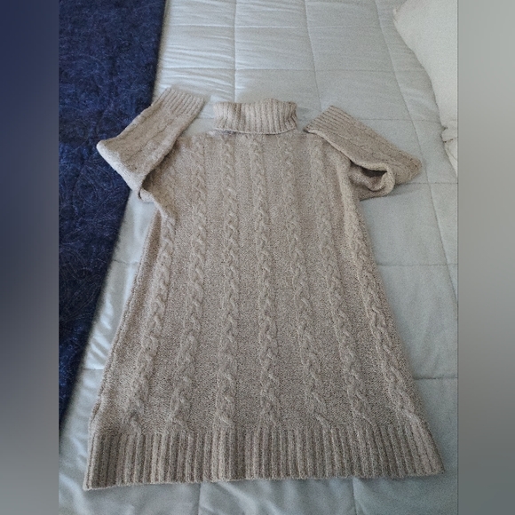EUC American Eagle Outfitters cable turtleneck sweater dress, M - Picture 2 of 9